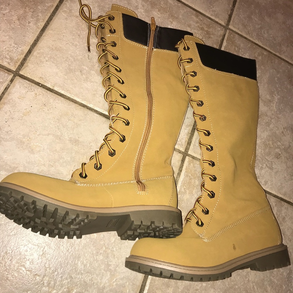 High fashion work boots